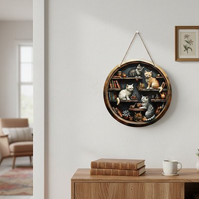 Decoration murale en bois 