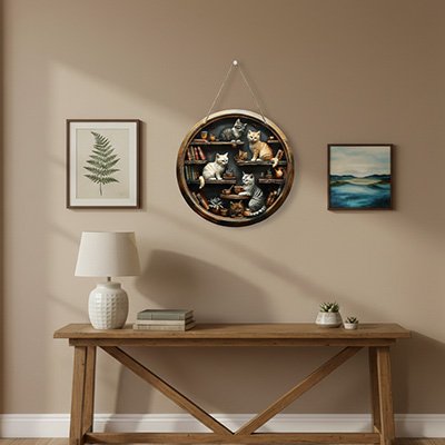 Decoration murale en bois 