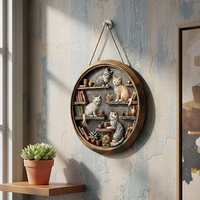 Decoration murale en bois 