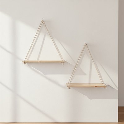 Deux Etagere bois vide