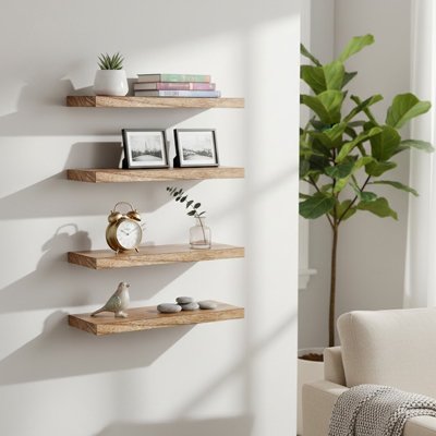 Etagere bois brun