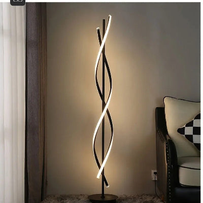lampe sur pied style noir