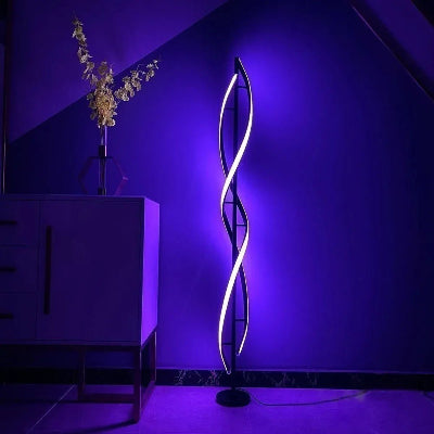 lampe sur pied style vert