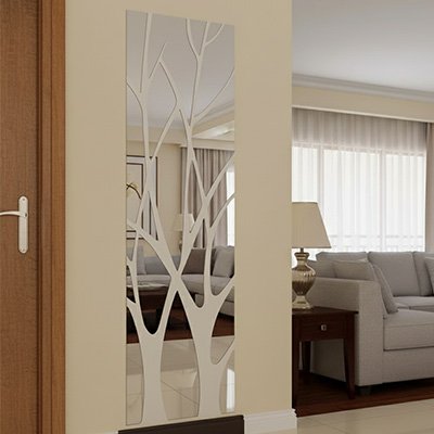 Miroir autocollant arbuste divan lambe