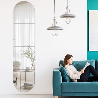 Miroir autocollant divan