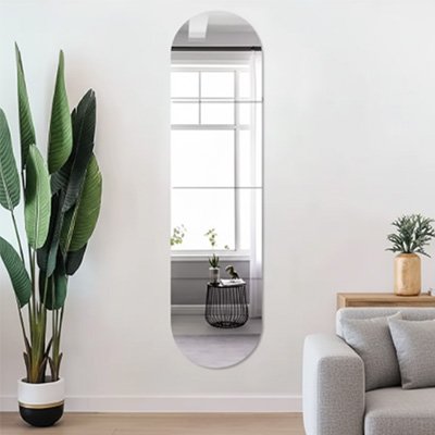 Miroir autocollant plante