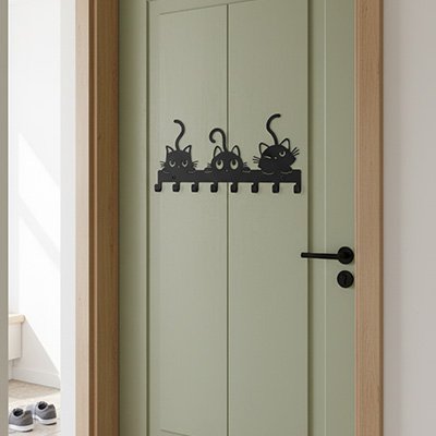 Porte clé mural sur porte