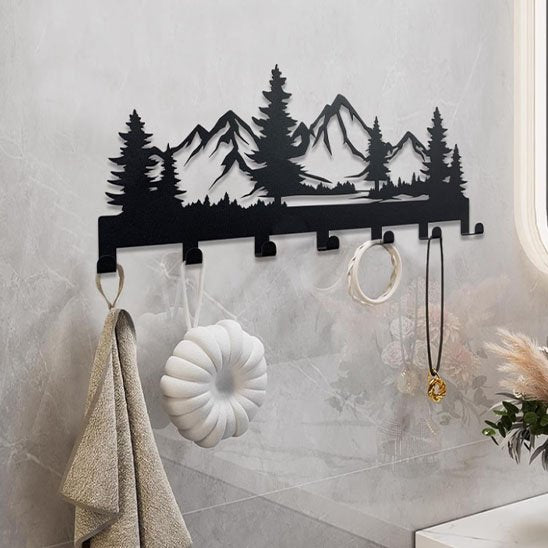 Porte clés mural bijou essuie-main accroché