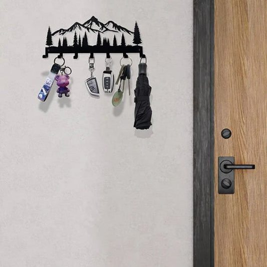 Porte clés mural clé parapluie accroché