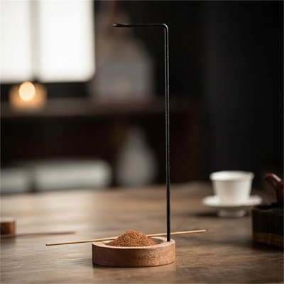 Porte encens prêt à être allumé