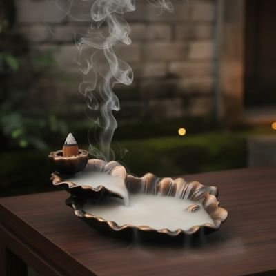 Porte encens sur table