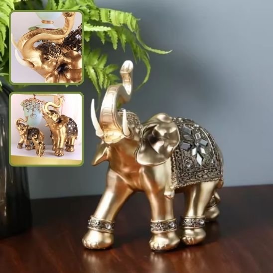 sculpture elephant feuille plante