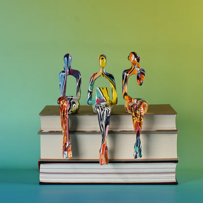 Sculpture d'étagère | Le Penseur Nordique