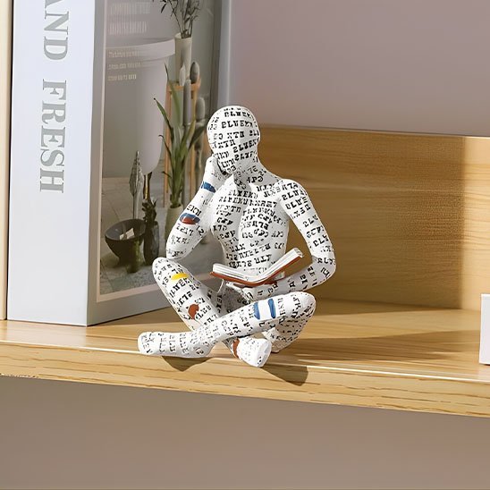 sculpture apparence papier avec livre