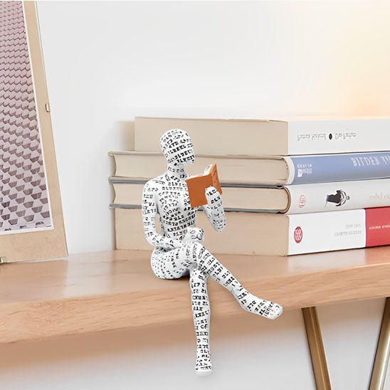 sculptures apparence papier pres livre