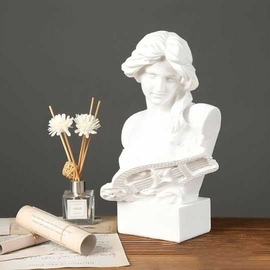 sculptures buste blanc