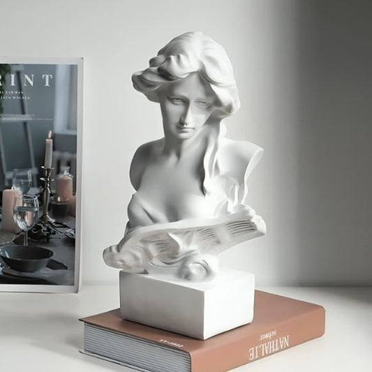 sculptures buste poser livre